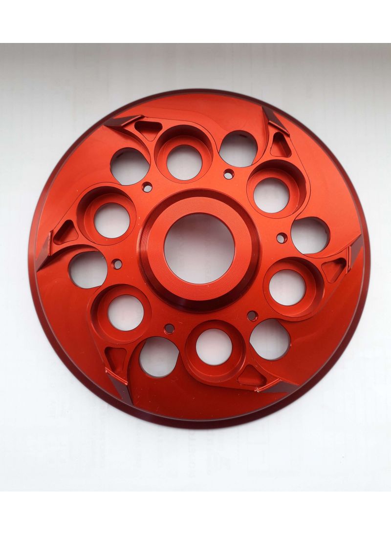 EVR basisplaat voor geventileerde drukplaat - Rood Ducati Hypermotard 1100 EVO (2010-2012)