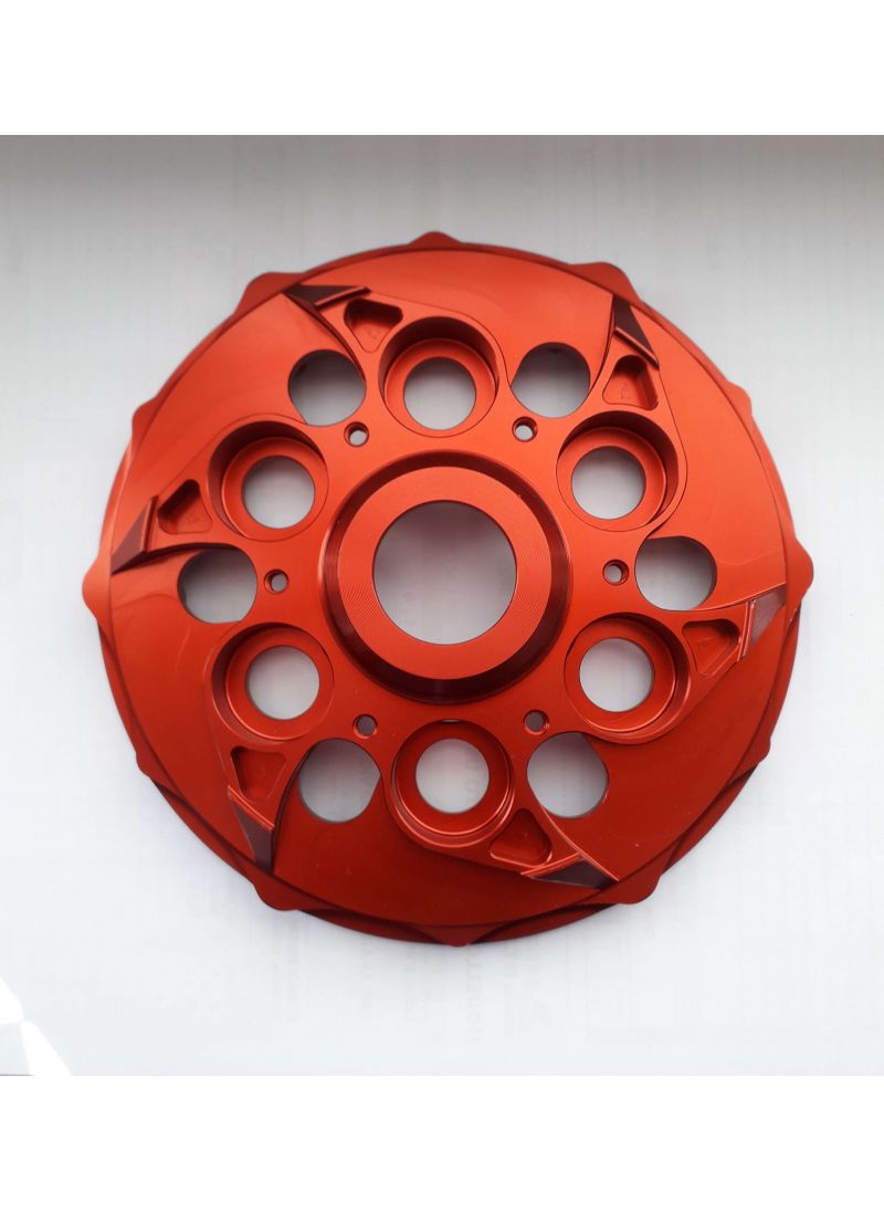 EVR Anti-clank basisplaat voor anti-clank drukplaat - Rood Ducati Hypermotard 1100 EVO (2010-2012)