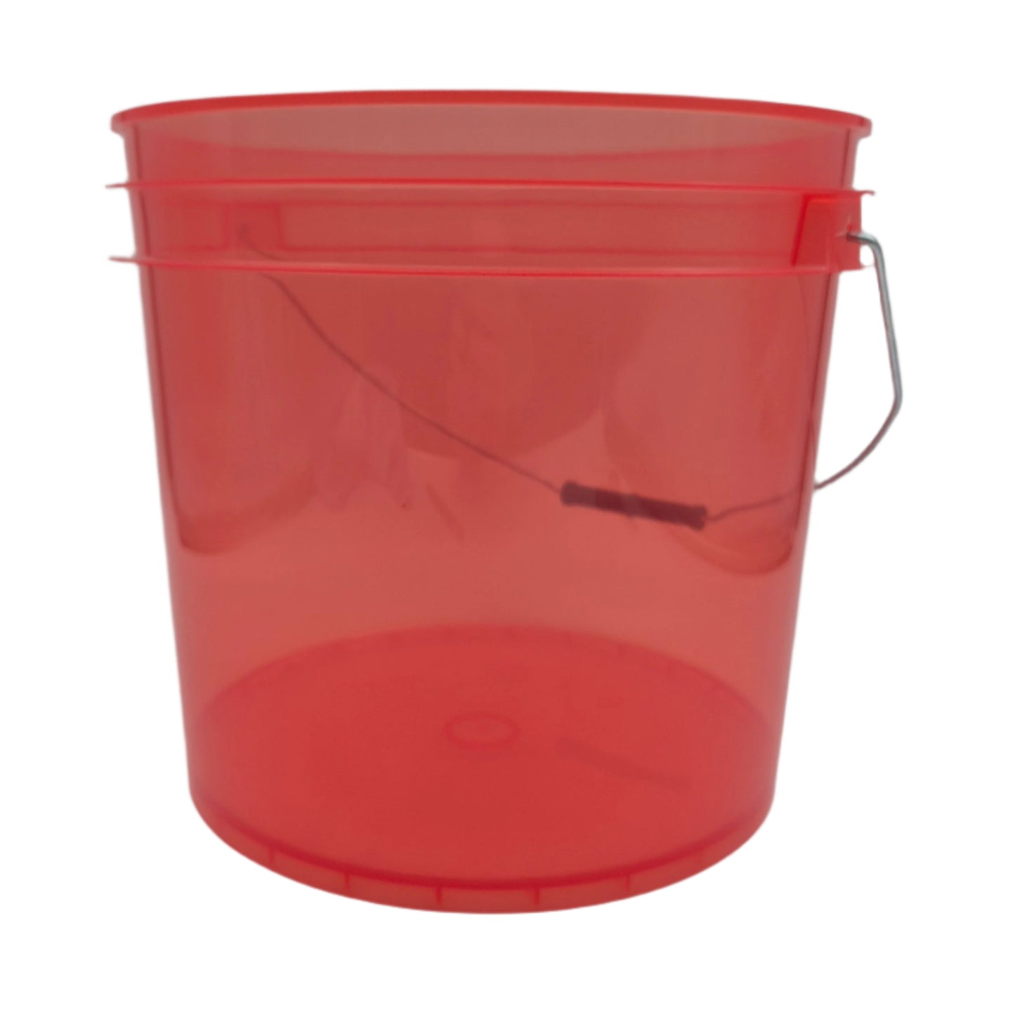 D Con Heavy Duty Rinse Emmer – Rode 19L Spoelemmer voor Krasvrije Motor- en Auto-Detailing achteraanzicht