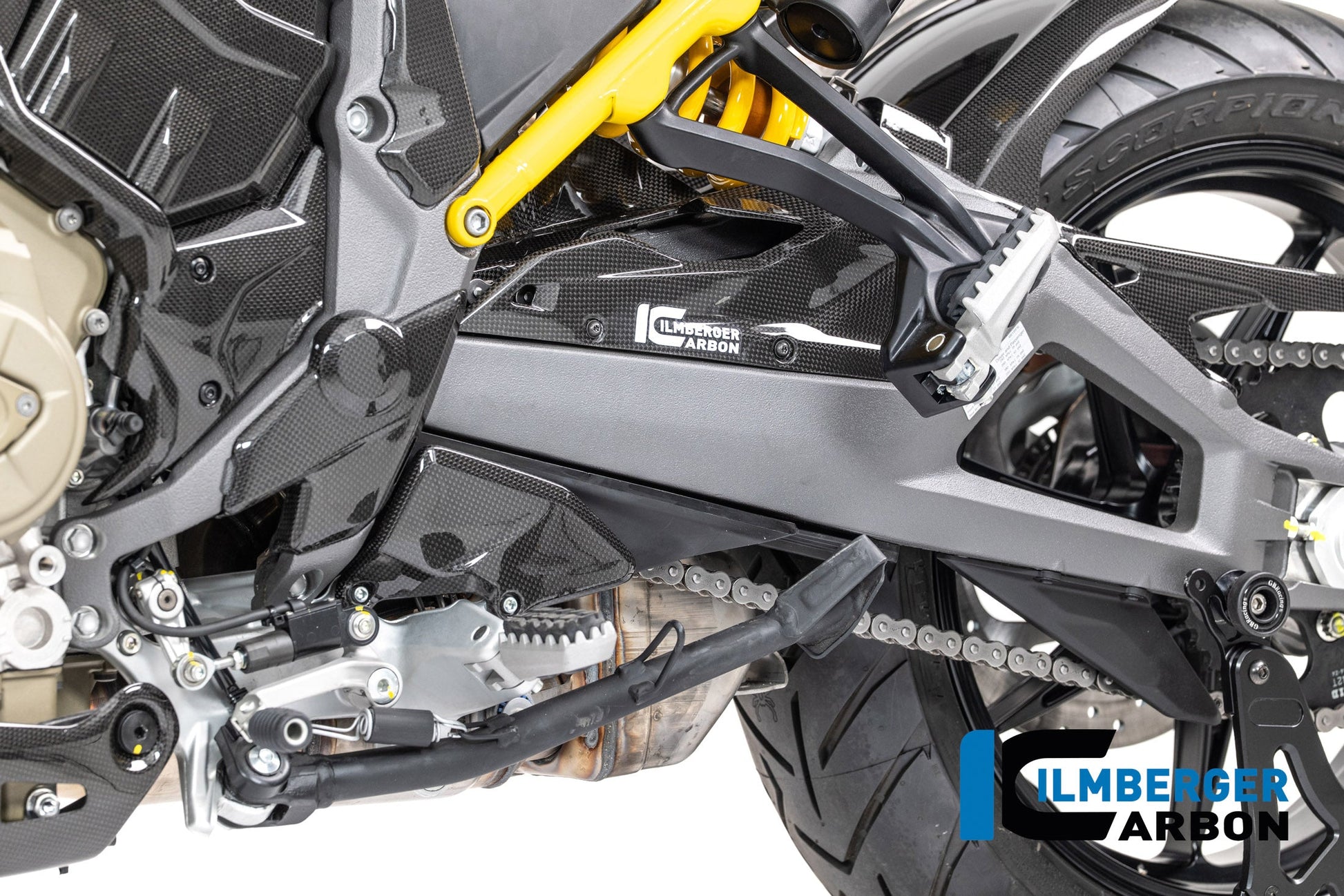 Voortandwielcover glanzend carbon Ducati Multistrada V4 Pikes Peak (2022-2024)