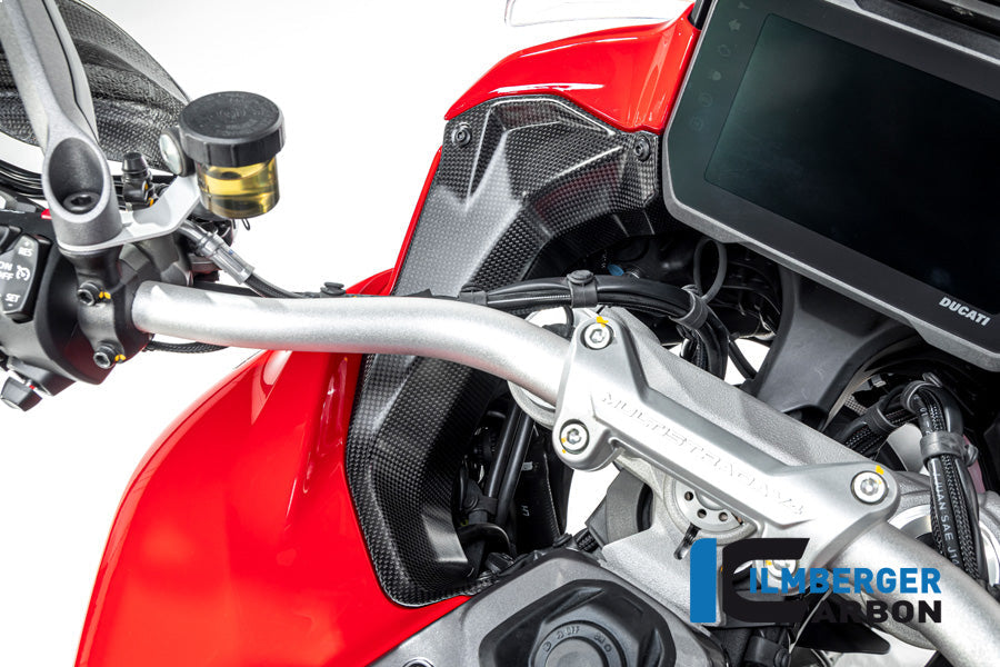 Cover near the Instruments left side matt carbon Ducati Multistrada V4 Pikes Peak (2025+)