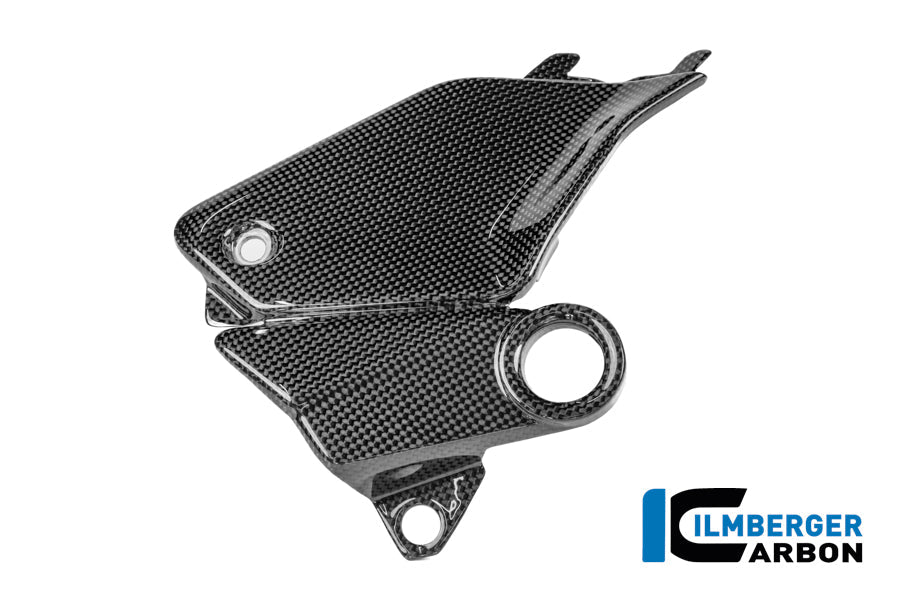 Cover aan de zijkant van de tank links glanzend carbon Ducati Panigale V4R ((2026+))