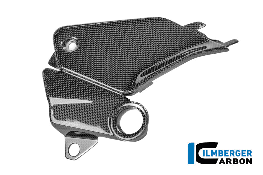 Cover aan de zijkant van de tank links glanzend carbon Ducati Panigale V4R ((2026+))