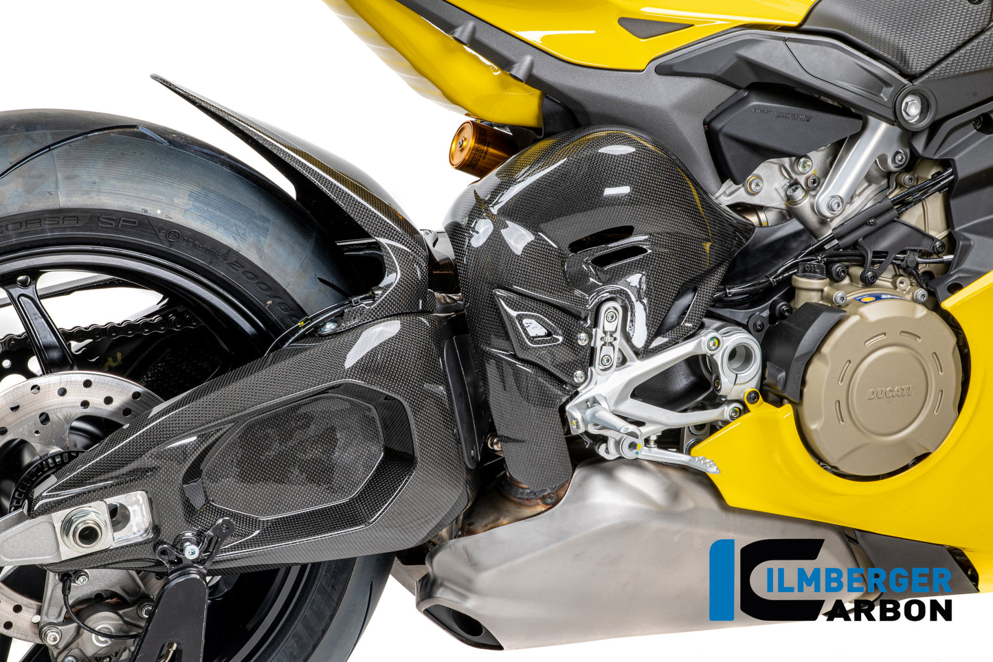 Achterbrugbeschermer (rechts) glanzend carbon Ducati Panigale V4 S 2025+