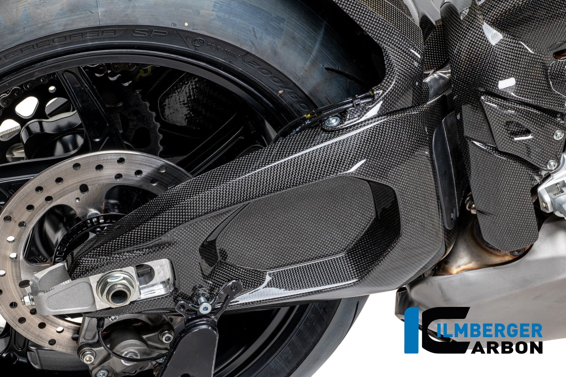 Achterbrugbeschermer (rechts) glanzend carbon Ducati Panigale V4R (2026+)