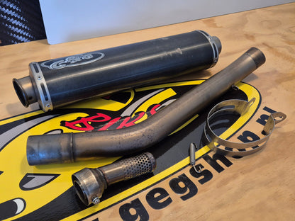 Gebruikte G&G uitlaat voor 2000 2001 Kawasaki Ninja ZX9R ZX-9R overzicht