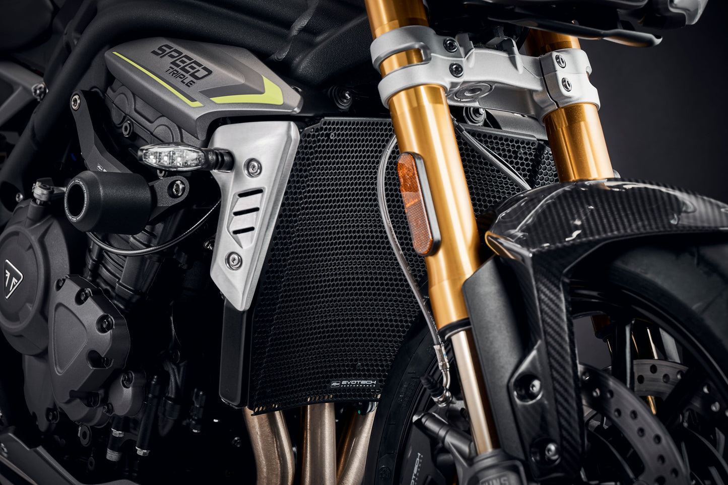 Evotech Radiatorcover (Black) - Triumph Speed Triple 1200 RS (2021+)