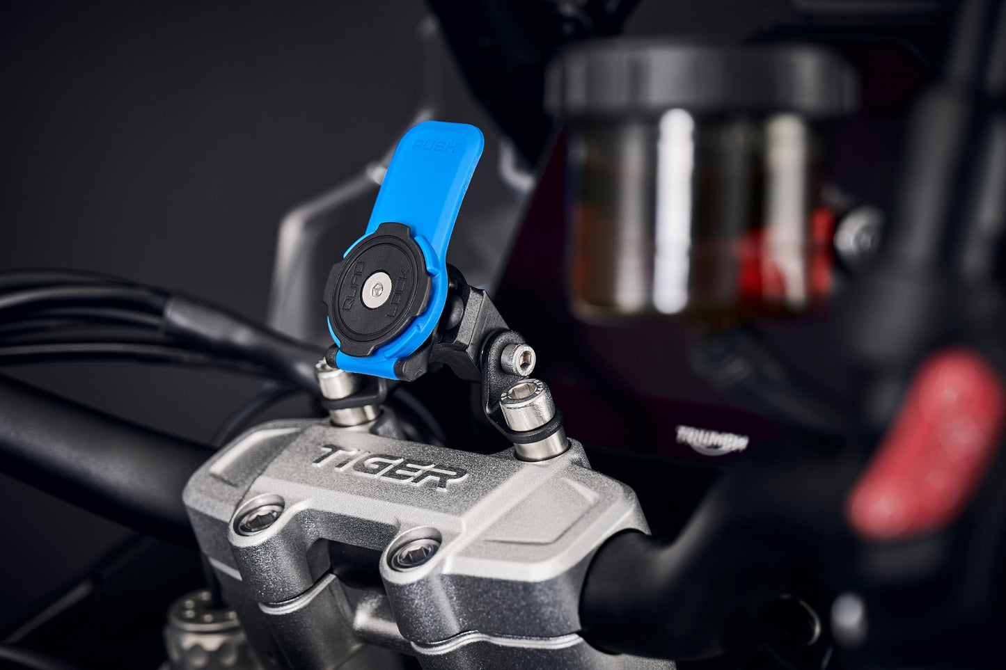 Navigatiesteun (stuurklemmontage) Evotech Performance voor Quad Lock - Triumph Tiger 1200 Rally Pro (2022+)