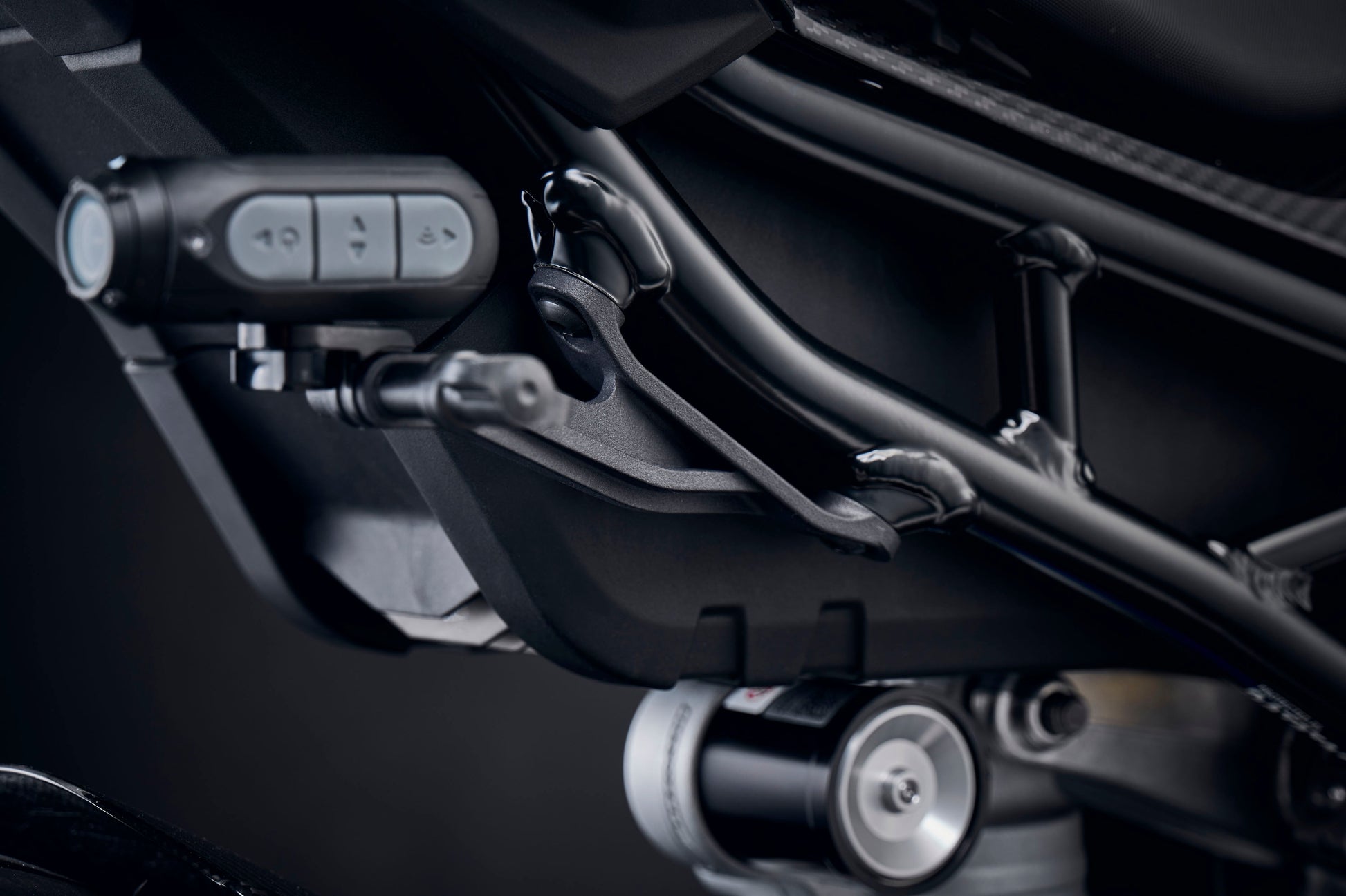 Evotech Footpeg Action Camera Montagesteun (achteruit gericht) - BMW S 1000 RR Motorsport (2019-2022) (Right-hand Side)