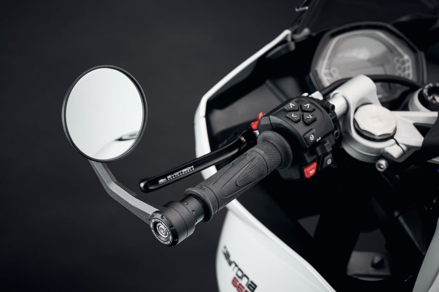 Evotech Bar End Spiegels incl. remhendel beschermer - Triumph Trident 660 Triple Tribute Edition (2024+)