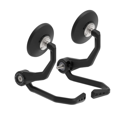 Bar End Spiegels (Retro) incl. Rem- en Koppelingshendel Beschermer Set Evotech - BMW G 310R (2017+)