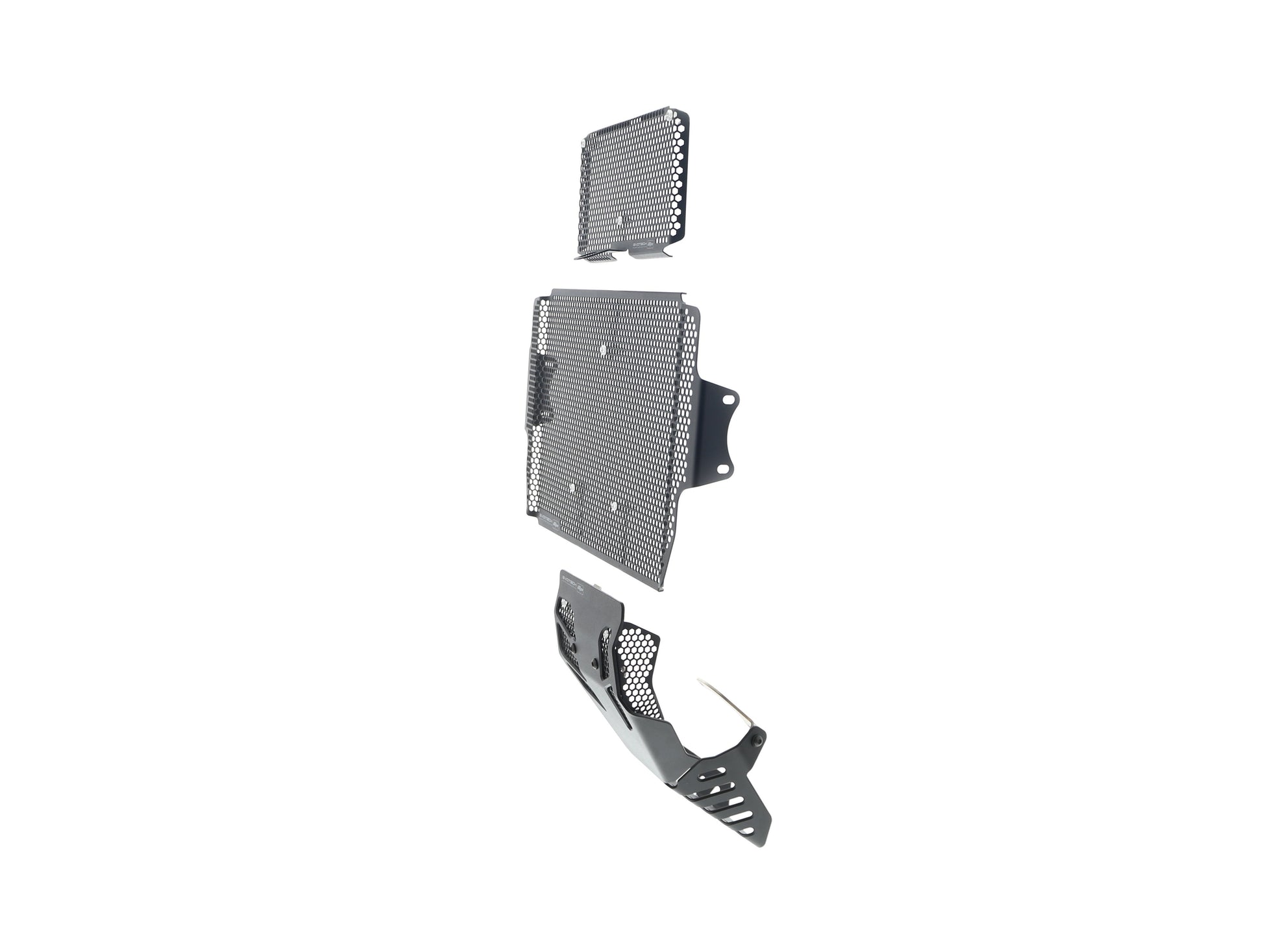 Evotech Ducati Multistrada 1260 S Grand Tour Radiatorcover Oliekoelercover en Motorblok Beschermer Set 2020