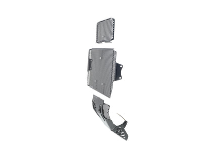 Evotech Ducati Multistrada 1260 S Grand Tour Radiatorcover Oliekoelercover en Motorblok Beschermer Set 2020