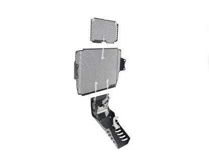 Evotech Ducati Multistrada 1260 S Grand Tour Radiatorcover Oliekoelercover en Motorblok Beschermer Set 2020