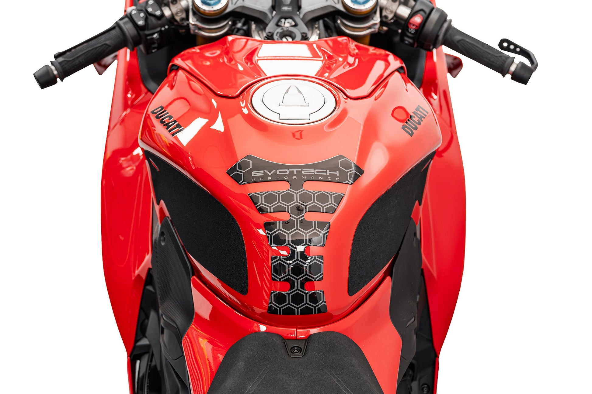 Evotech Performance Tankpad – Bescherming voor de benzinetank - Dark Grey Hexagon Pattern