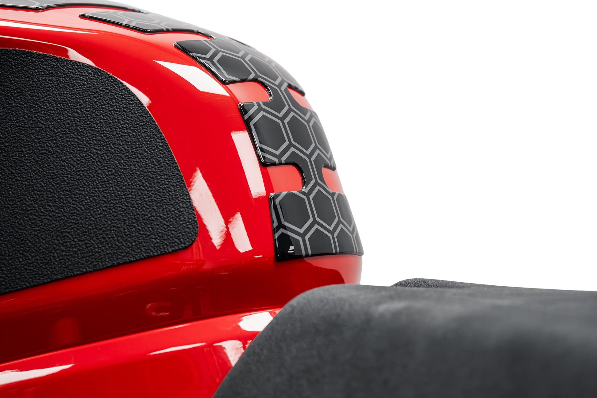 Evotech Performance Tankpad – Bescherming voor de benzinetank - Dark Grey Hexagon Pattern