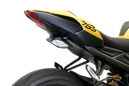 Verstelbare kentekenplaathouder incl. V1 knipperlichten Evotech - Triumph Street Triple 765 RX (2026)