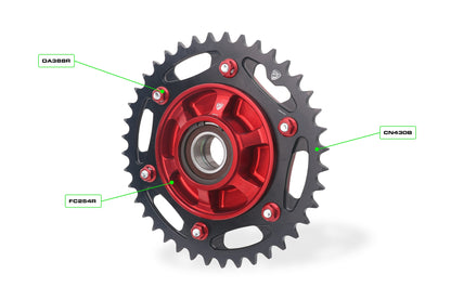Achtertandwiel 44-tands aluminium CNC Racing Ducati Streetfighter V2S (2025+)