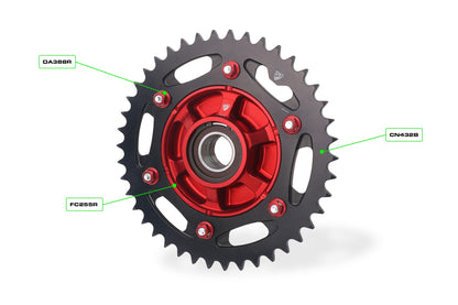 Achtertandwiel 42-tands aluminium CNC Racing Ducati Streetfighter V2 (2025+)