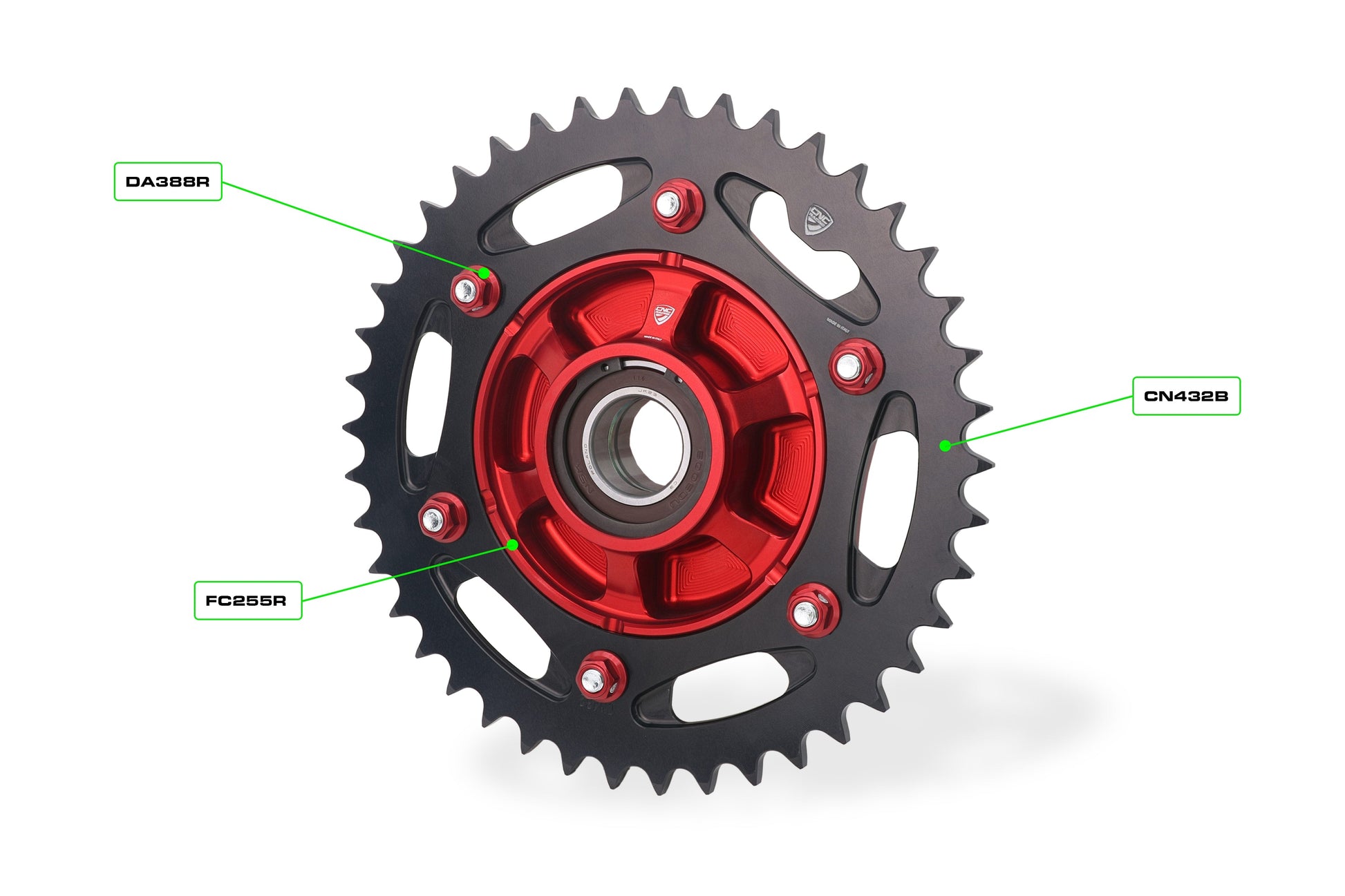 Achtertandwiel 42-tands aluminium CNC Racing Ducati Streetfighter V2S (2025+)