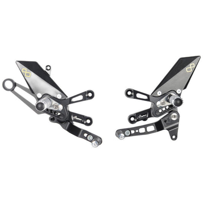 Einstellbarer Bremsschalter mit faltbaren Fußstützen und Standardschalter -Muster Aprilia RSV4 1100 Factory 2019+