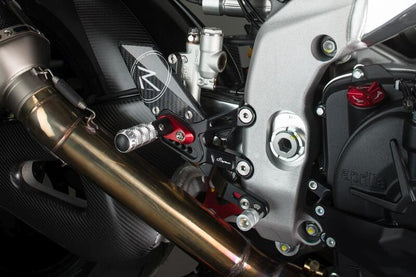 Einstellbarer Bremsschalter mit faltbaren Fußstützen und Standardschalter -Muster Aprilia RSV4 1100 Factory 2019+