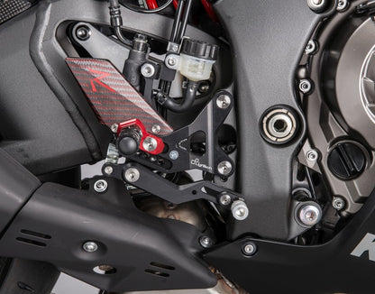 Justerbar bromslänk uppsättning med fasta fotstöd Kawasaki ZX-10R 2011-2015