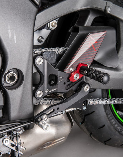 Justerbar bromslänk uppsättning med fasta fotstöd Kawasaki ZX-10R 2011-2015