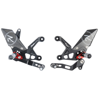 Conjunto de enlace de freno ajustable R (edición especial) con reposapiés plegables Kawasaki Z900 SE 2022-2024