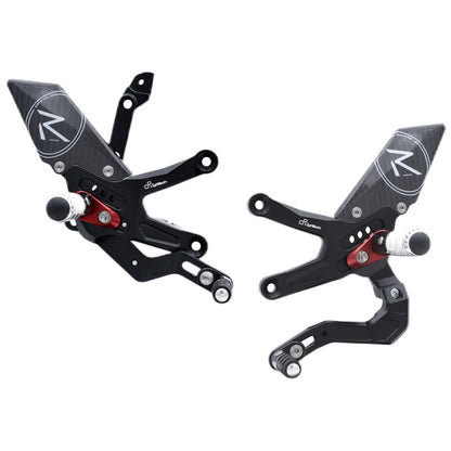 Justerbar bromsbrytare Set R (specialutgåva) med fällbara fotstöd och standardomkopplare Mönster Kawasaki Ninja ZX-10R 40-årsjubileumsutgåva 2024+
