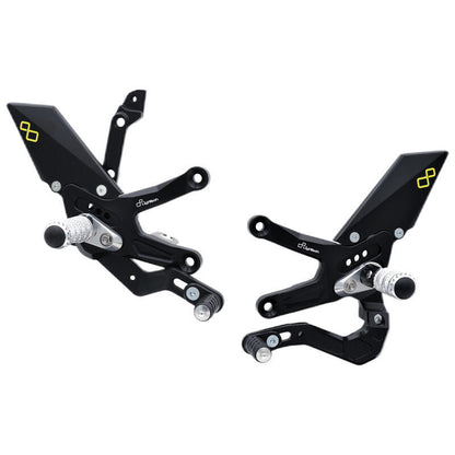 Einstellbarer Bremsschalter mit festen Fußstützen und umgekehrt umgekehrt (GP-Verschiebung) Kawasaki Ninja ZX-10R Leistung 2021+