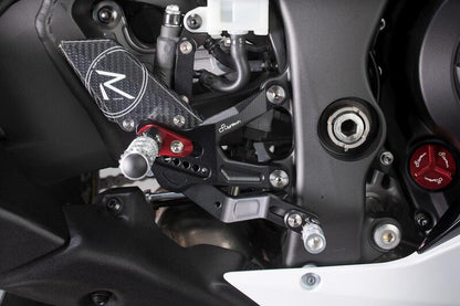 Einstellbarer Bremsschalter mit festen Fußstützen und umgekehrt umgekehrt (GP-Verschiebung) Kawasaki Ninja ZX-10R Leistung 2021+
