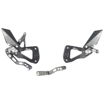 Einstellbarer Bremsschalter mit faltbaren Fußstützen Suzuki GSX-R 1000 2017-2022