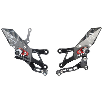 Einstellbarer Bremsschalter Set R (Special Edition) mit faltbaren Fußstützen und umgekehrt umgekehrt Schaltermuster (GP -Verschiebung) Yamaha R3 2015+