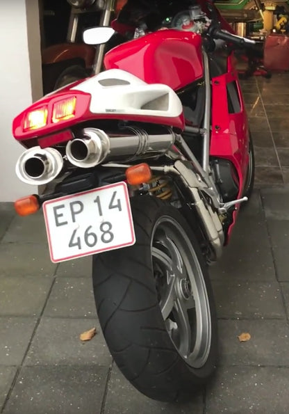 G&G uitlaat demperset Ducati 998S (2002-2003)