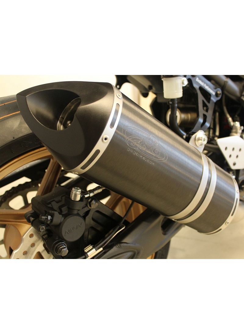 G&G Big Oval slip-on exhaust GSX-S750 2015+