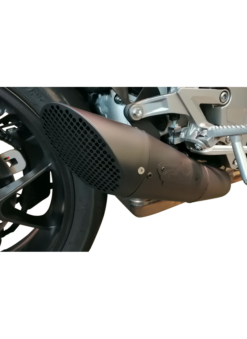G&G GP slip-on exhaust Zwart Honda CB1000R Neo Sports 2018+