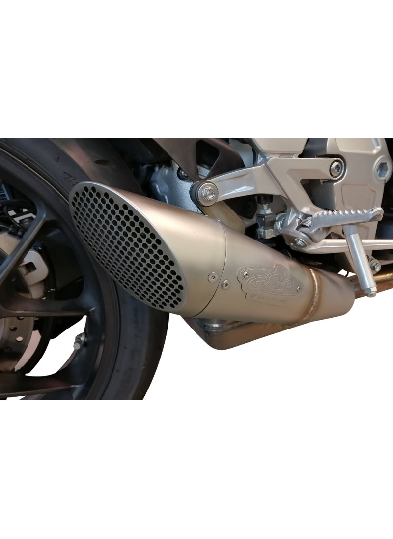 G&G GP slip-on exhaust Shotblasted Honda CB1000R Neo Sports 2018+