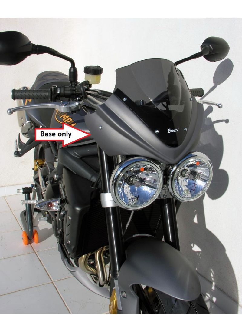 Ermax Nose Fairing Matt Graphite without windscreen for Triumph Street Triple 675R 2009-2010