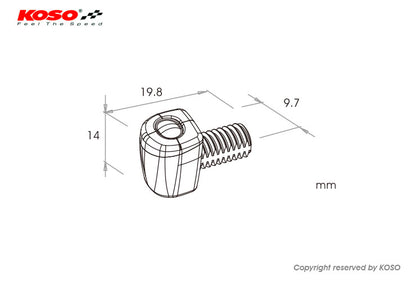 Indicador de luz de freno Koso Nano Taillight