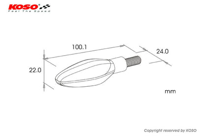 Outletdeal: KOSO Sonic 2-in-1 LED Richtingaanwijzers met Dagrijverlichting – Stijlvol & Straatlegaal