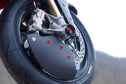 Remklauw Spacer Kit (4 st.) Ducati Streetfighter V4 S (2020-2022) rood gemonteerd