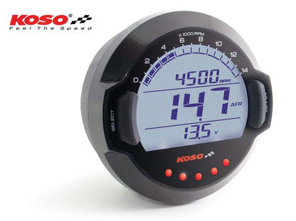 Outletdeal: KOSO Air/Fuel Ratio Meter & RPM Data Logger met BOSCH® LSU 4.9 sensor