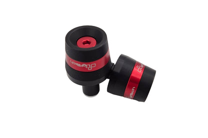 Lightech stuurgewichset KTM301 zwart-rood voor sturen met 12mm binnendiameter - zijaanzicht