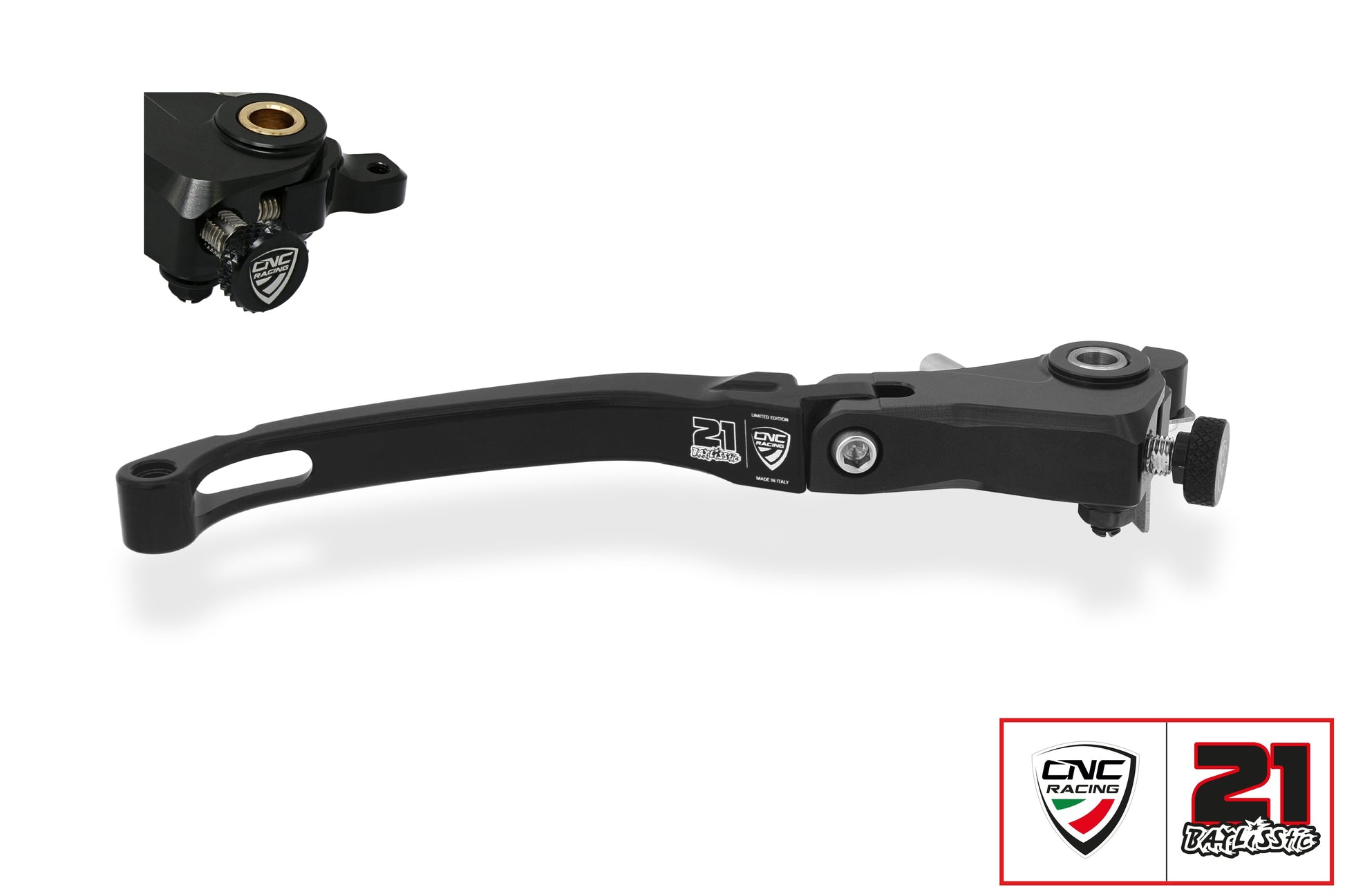 Opklapbare en verstelbare remhendel Troy Bayliss Limited Edition Ducati Monster 1200 25 Anniversario (2020) zwarte variant