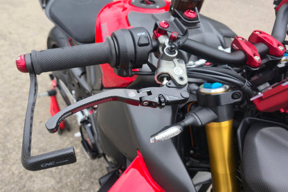 Carbon opklapbare remhendel - met horizontale verstelknop Kawasaki ZX-10RR (2021+)