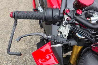 Carbon opklapbare remhendel - met horizontale verstelknop Aprilia Tuono V4 Factory (2025+)