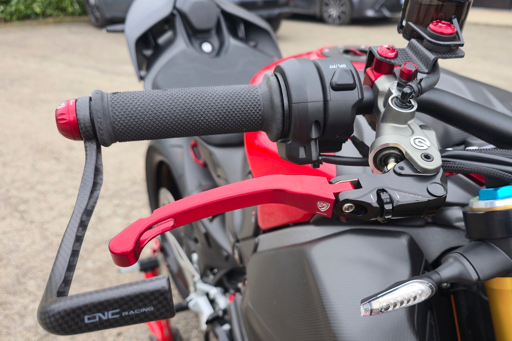 Opklapbare remhendel - met horizontale verstelknop Ducati Panigale V2 Bayliss 1st Champion 20th Anniversary (2022+)