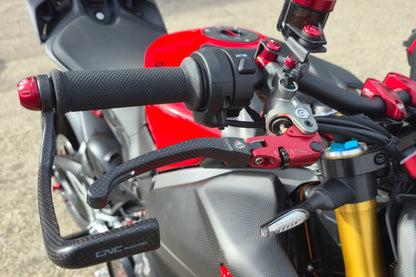 Carbon opklapbare remhendel - met horizontale verstelknop Aprilia Tuono V4 Factory (2025+)