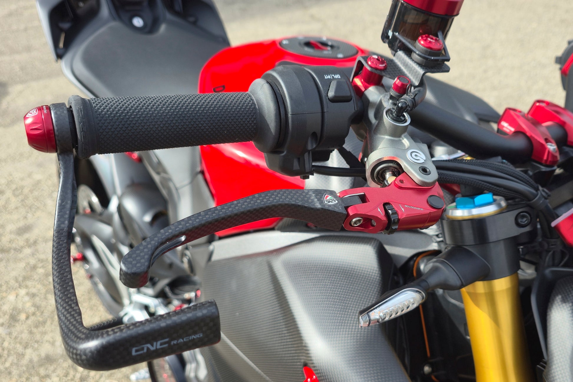Carbon opklapbare remhendel - met horizontale verstelknop Kawasaki Ninja ZX-10R 40th Anniversary Edition (2024+)